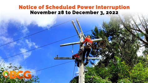BENECO Power Interruption Schedule from November 28 .